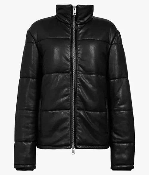 Sleek Black Winter Puffer Jacket