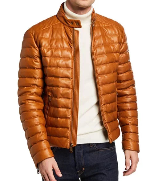 Luxurious Brown Puffer Coat