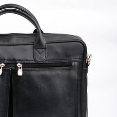 Ultimate Black Leather Office Bag