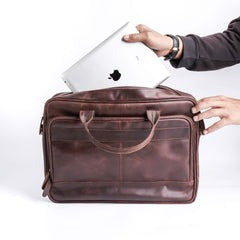 Leather Companion Business Laptop Bag